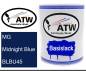 Preview: MG, Midnight Blue, BLBU45: 1L Lackdose, von ATW Autoteile West.